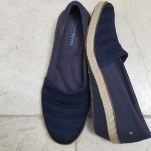 COPY - Grasshoppers Navy Wedge, Size 6